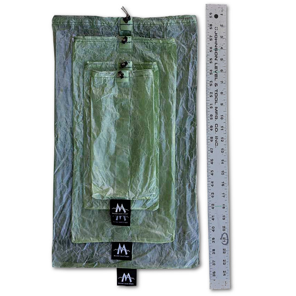 MLD Cuben Fiber Stuff Sack Sizes