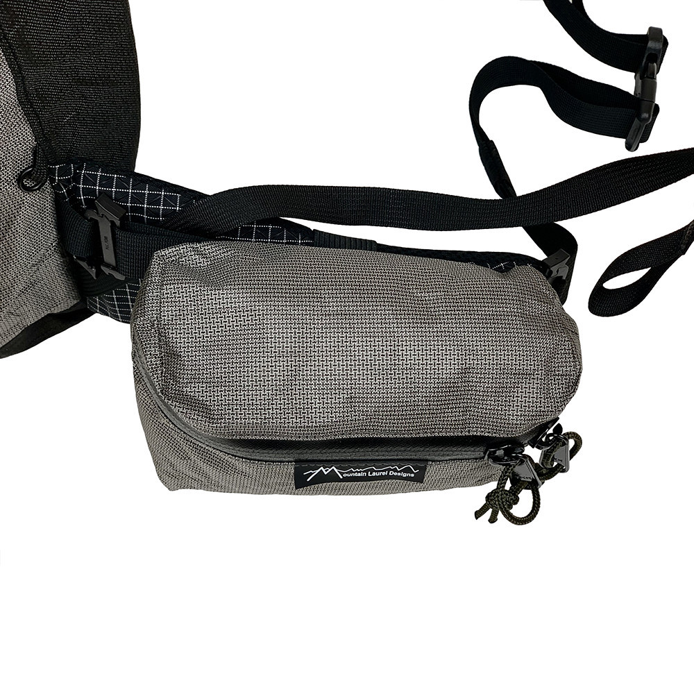 MLD Pack Pocket on the hipbelt of an MLD pack. It connects to the daisy chain.