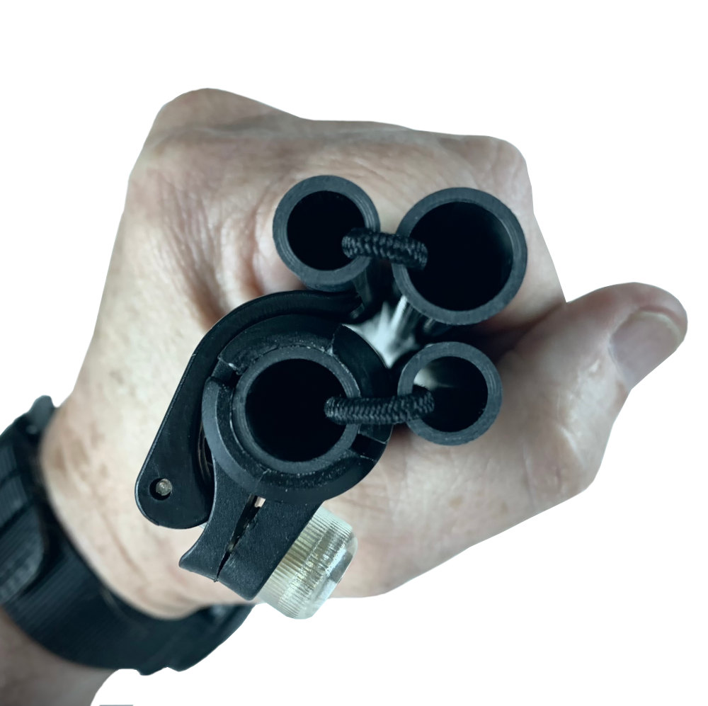 XL Omni Camlock Tent Poles showing Camlock and Barrel with ShockCord running through them.